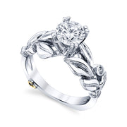 Platinum | Flora-engagement-ring