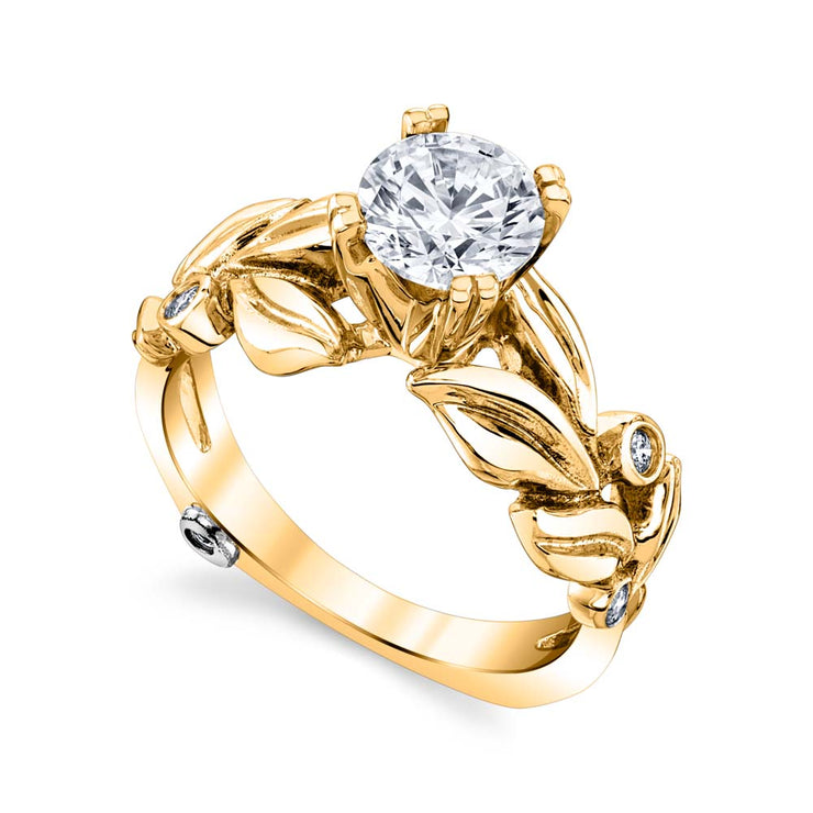 Yellow Gold | Flora-engagement-ring