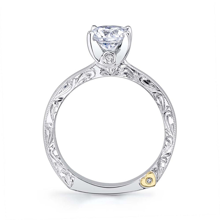 Platinum | Lace-engagement-ring
