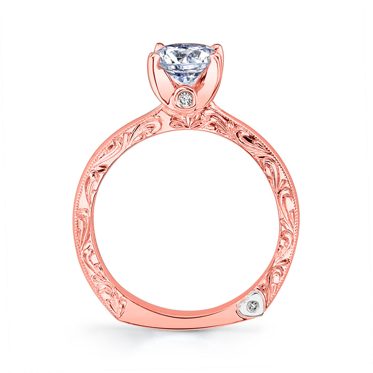 Rose Gold | Lace-engagement-ring