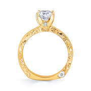 Yellow Gold | Lace-engagement-ring