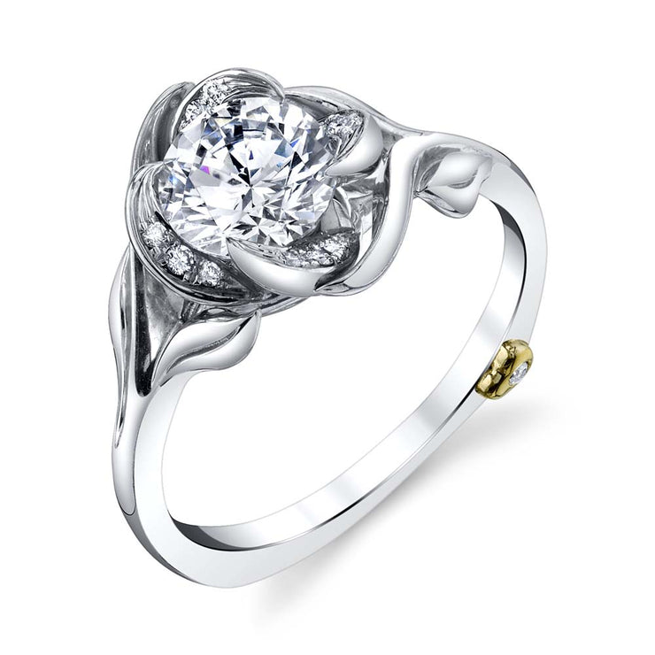 White Gold | Rosebud-engagement-ring