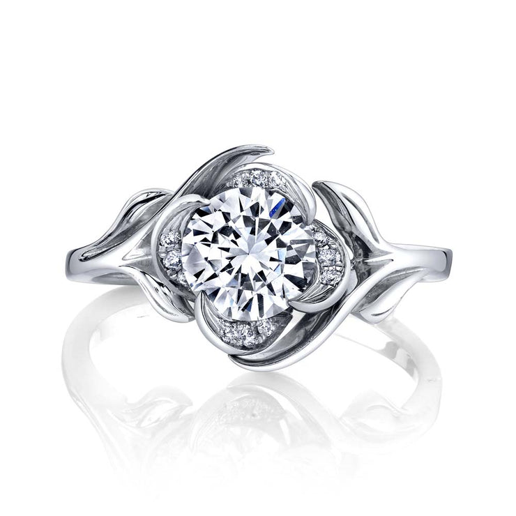 White Gold | Rosebud-engagement-ring