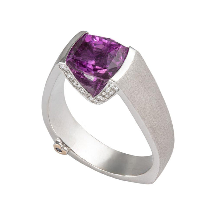 Purple Sapphire Blissful Ring