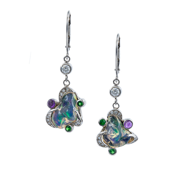 Party Fire Opal Earrings