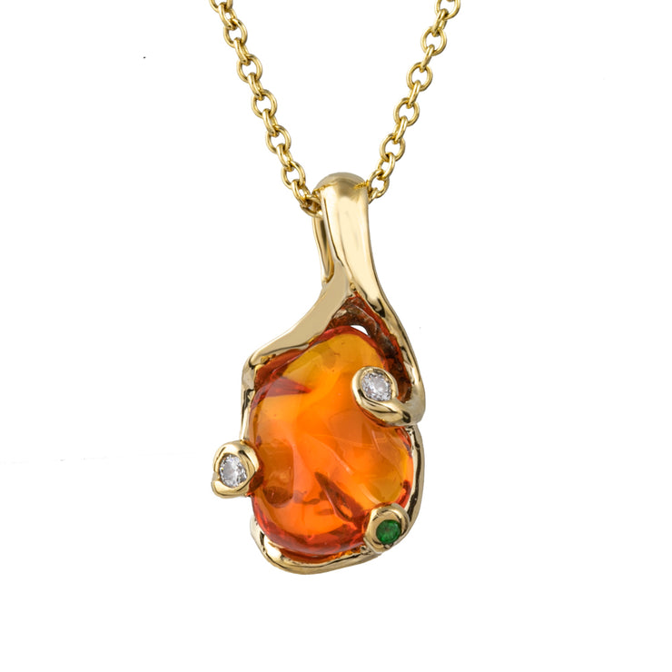 Fire Opal Pendant