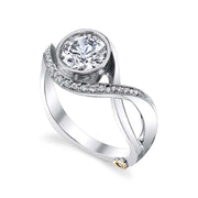 Platinum | Aurora-engagement-ring