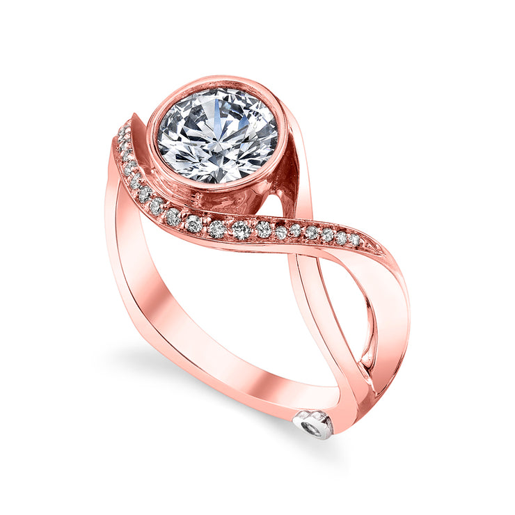 Rose Gold | Aurora-engagement-ring