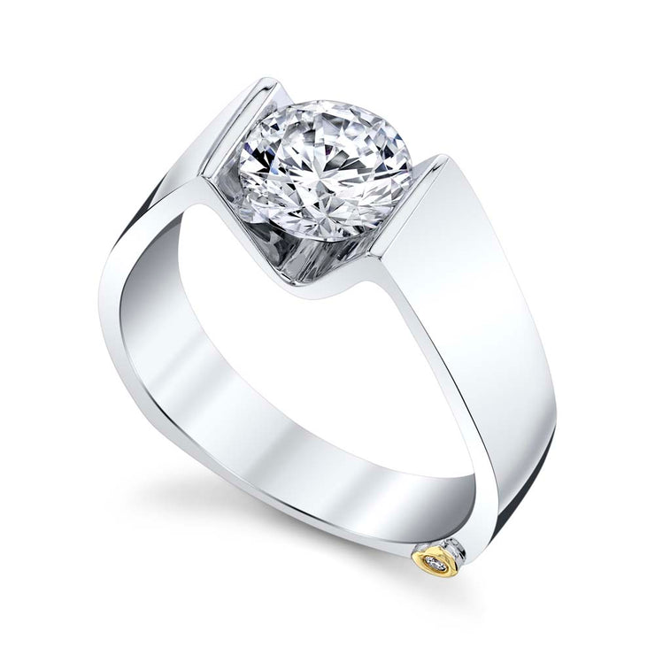 White Gold | Blissful-engagement-ring