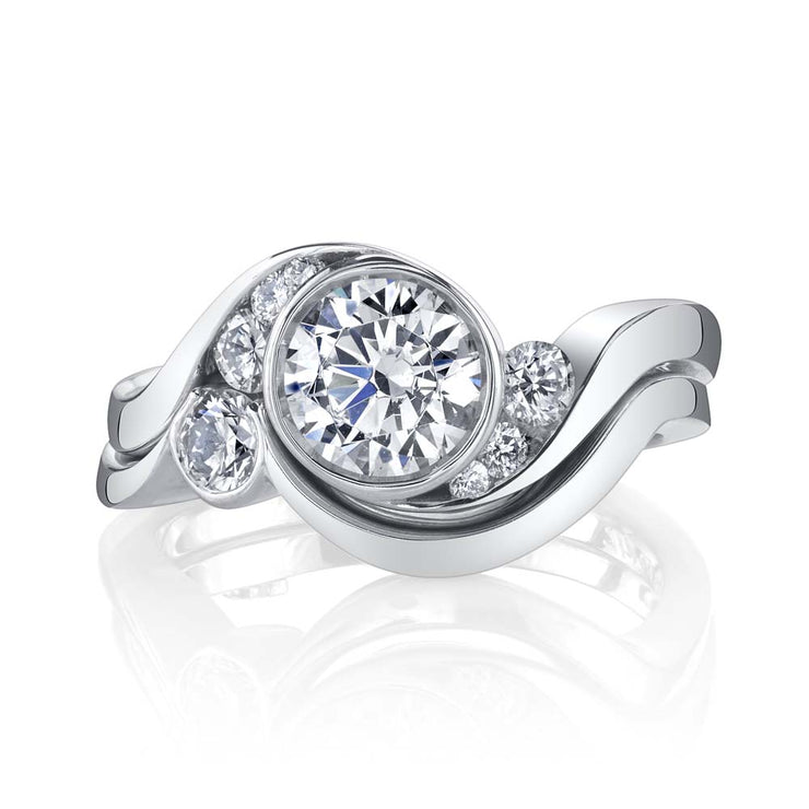 Platinum | Celestial-engagement-ring