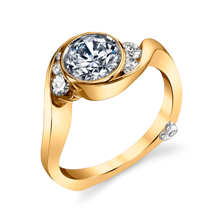 Yellow Gold | Celestial-engagement-ring