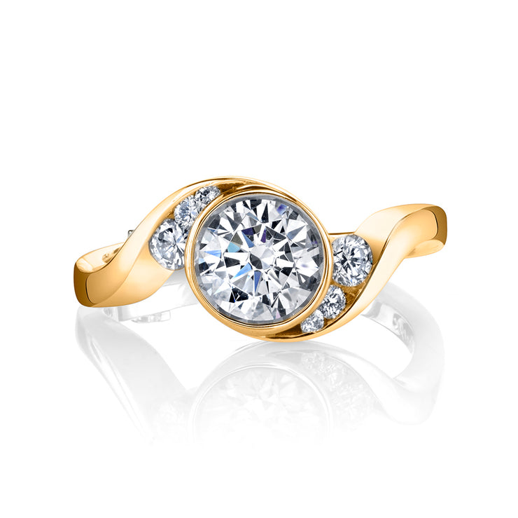 Yellow Gold | Celestial-engagement-ring