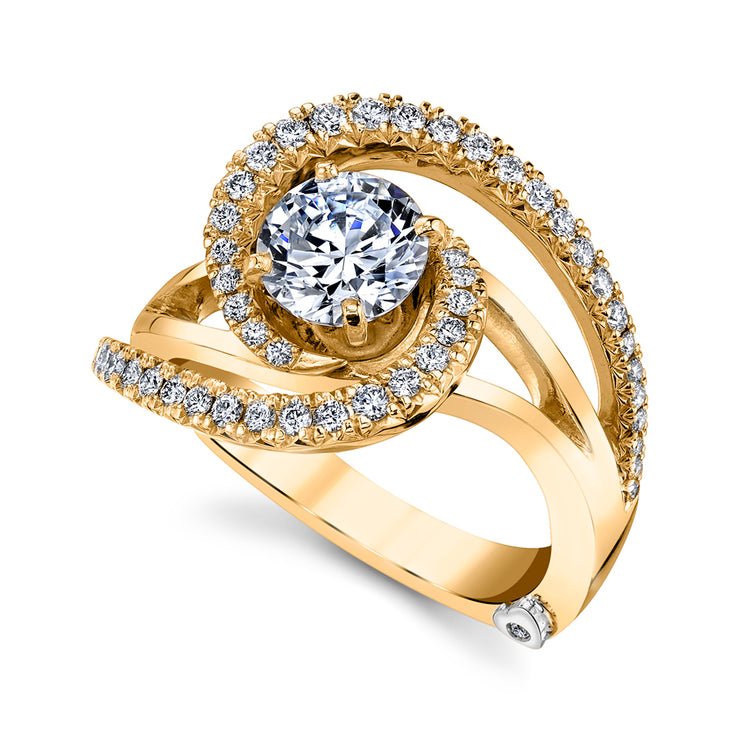 Yellow Gold | Constellation-engagement-ring