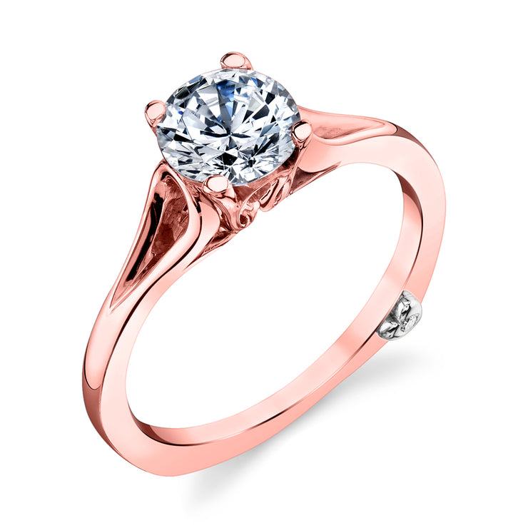 Rose Gold | Dainty-engagement-ring