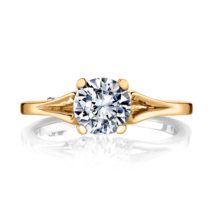 Dainty Diamond Engagement Ring 5mm Round Lab Grown Diamond IGI Certifi –  PENFINE