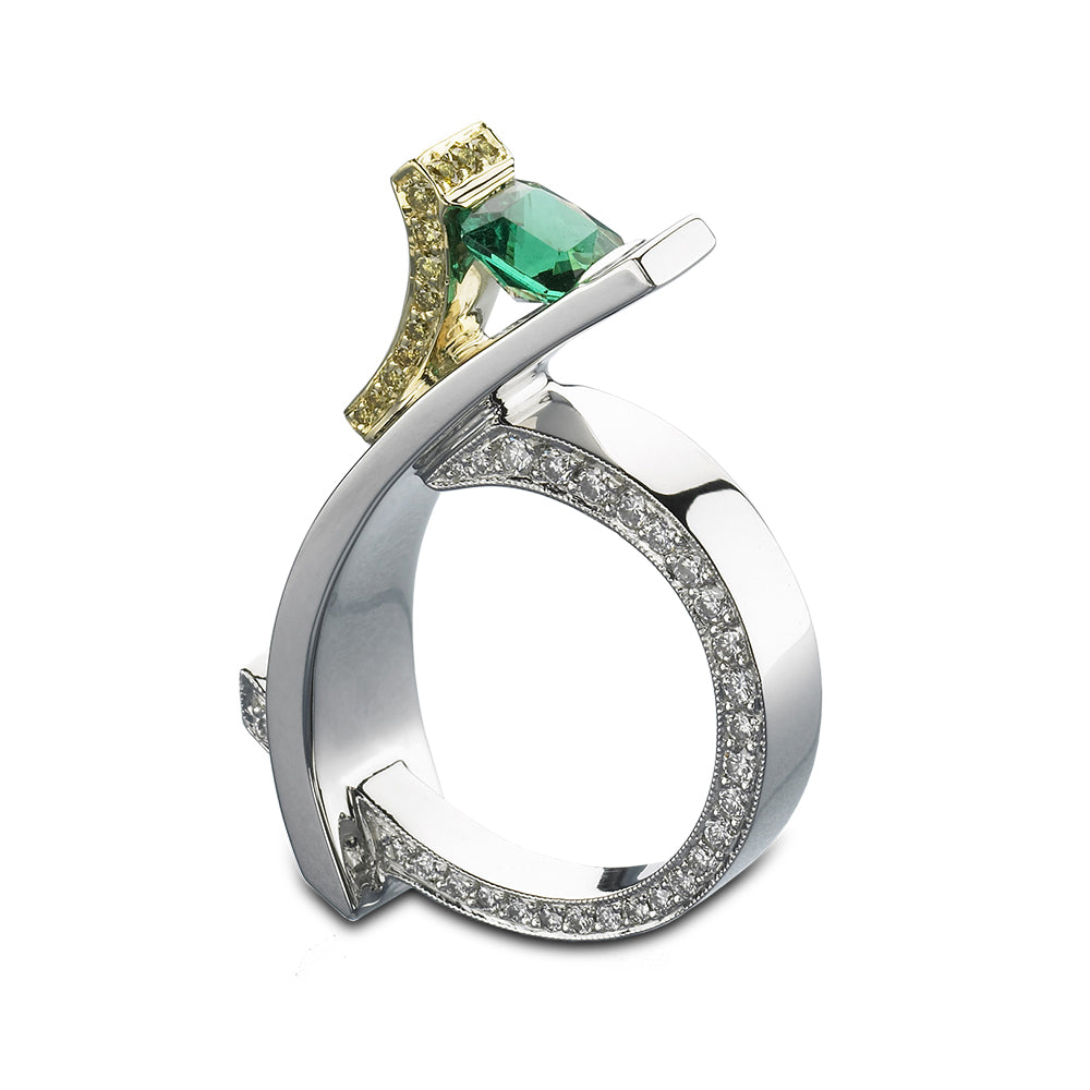 Elite Emerald Ring | Mark Schneider Fine Jewelry