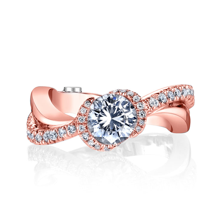 Rose Gold | Feather-engagement-ring