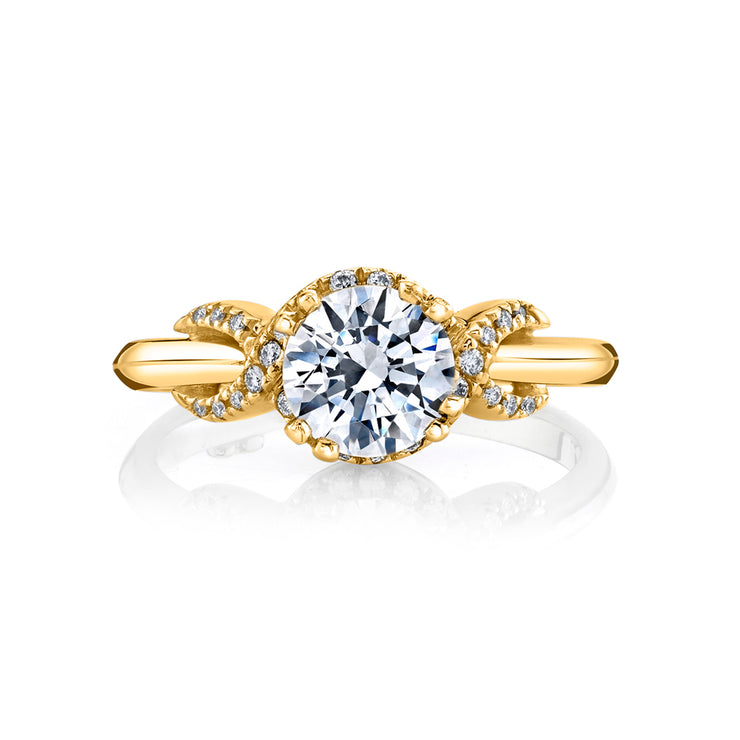 READY TO SHIP: Infinity wedding band in 14K yellow gold, moissanites, RING  SIZE 6 US | Eden Garden Jewelry™