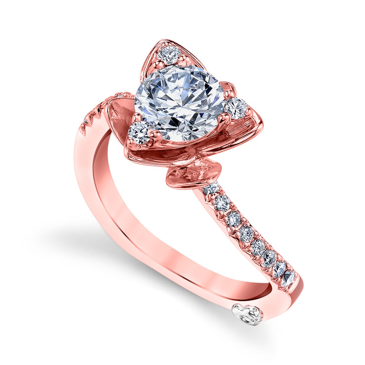 Rose Gold | Lotus-engagement-ring