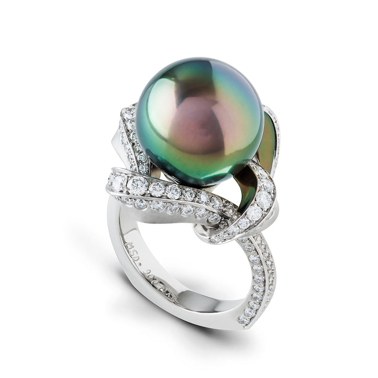 nautical pearl ring