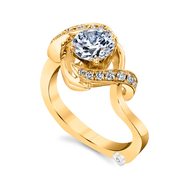 Yellow Gold | Oasis-engagement-ring