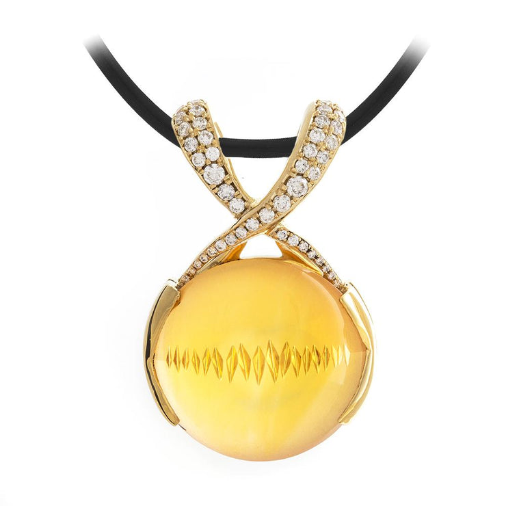Oval Citrine Pendant
