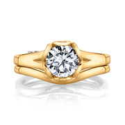 Yellow Gold | Petal-engagement-ring