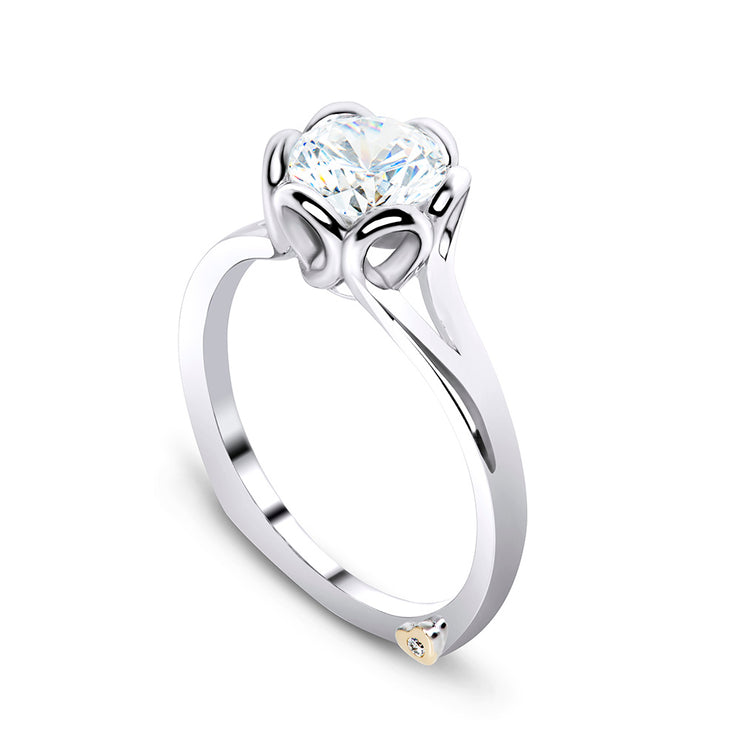 Platinum | Petal-engagement-ring