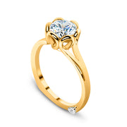 Yellow Gold | Petal-engagement-ring