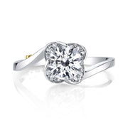 Platinum | Rose-engagement-ring