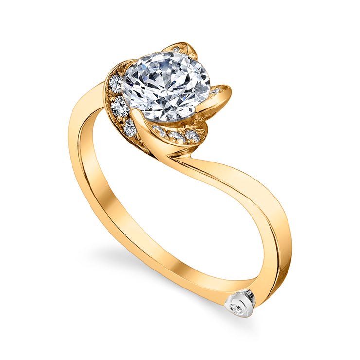 Yellow Gold | Rose-engagement-ring