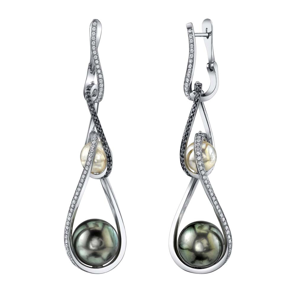 Rotating Pearl Earrings | Mark Schneider Fine Jewelry
